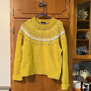 Yellow Patterned Sweater